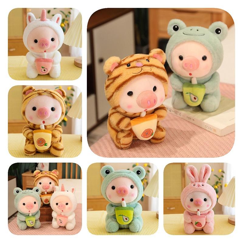 Cute Milk Tea Pig Plush Toy Wholesale-becoming Pig Doll Stuffed Animal For Cross-border Piglet Lovers
