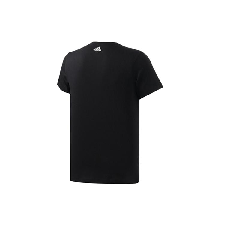 adidas T Shirts Men's Black Crew Neck Moderate Straight Fit EK4730