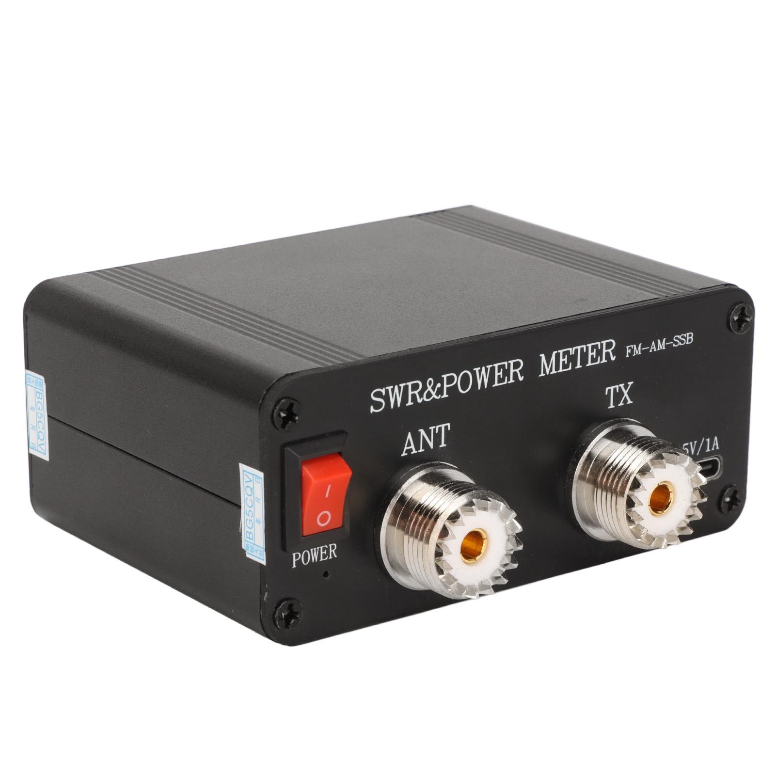 

Измеритель КСВ Алюминиевый сплав Цифровой дисплей 1,8–50 МГц Режимы FM AM CW SSB Коротковолновая мощность