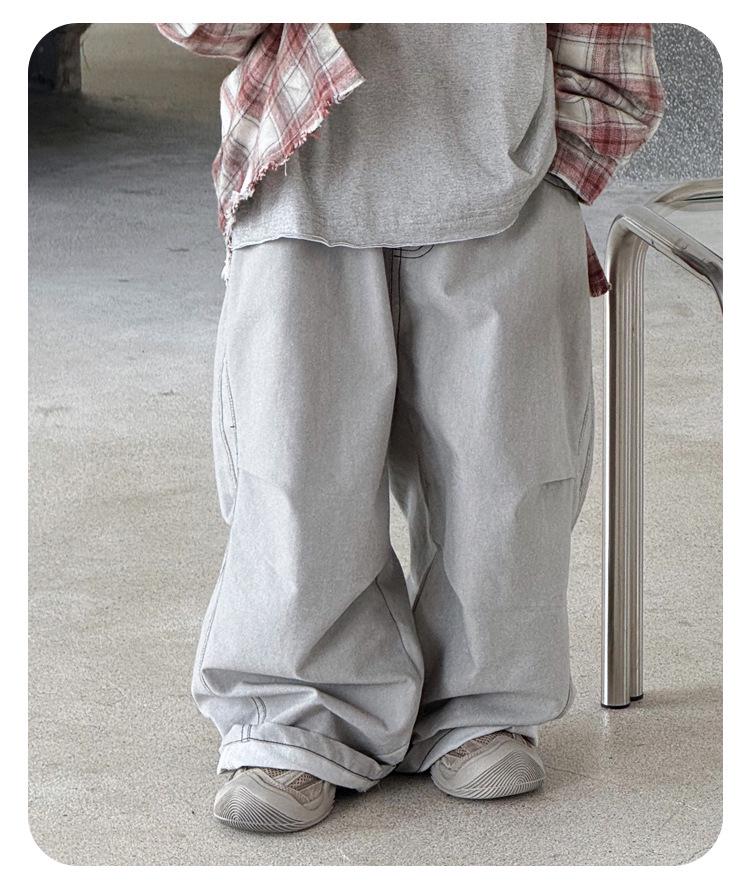 Children's Spring Loose Casual Solid Color Pants