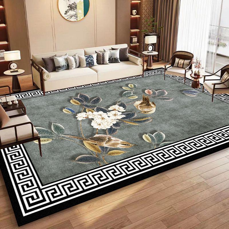 New Chinese Style Luxury Carpet Living Room Large Area Coffee Tables Non-slip Rugs Art Decoration Bedroom Washable Floor Mats