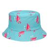 Panama Bucket Hat For Men Women Summer Bucket Cap Flamingo Print Hat Bob Hat Hip Hop Gorros Fishing Fisherman Hat