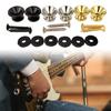 10Pcs Guitar Strap Locks Buttons with Mounting Screws and Washers Metal Guitar Strap Buttons Lock Security Straplocks