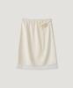 HEEARI Rowe Flower Corsage Satin Skirt_Ivory