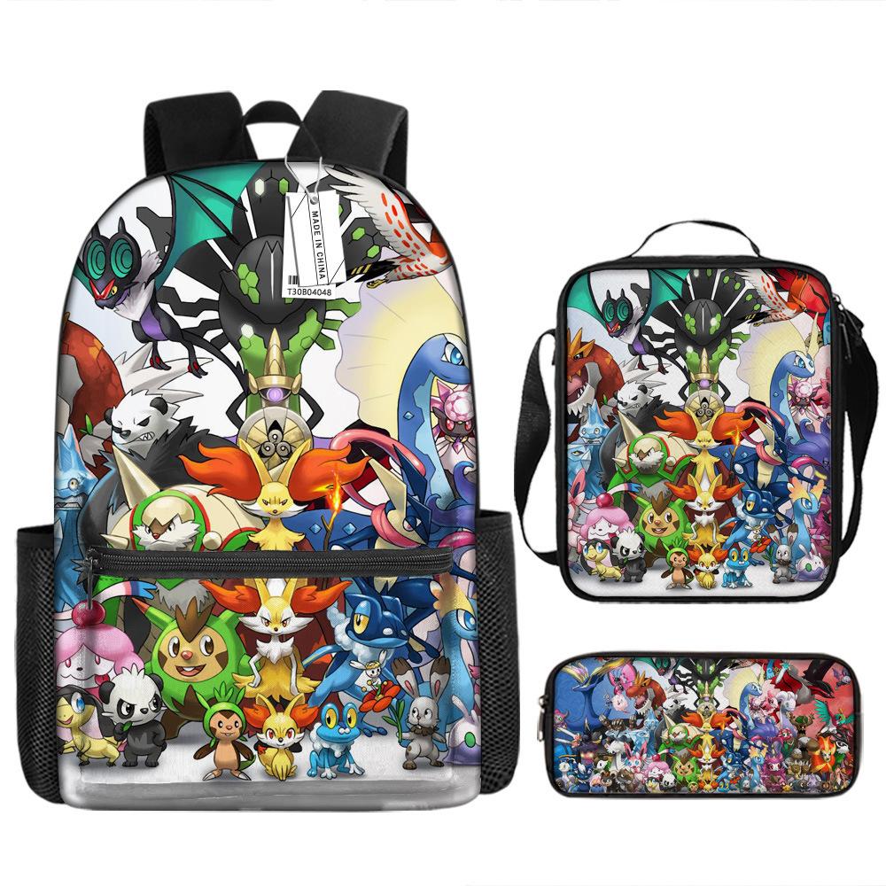 School Season Student Schoolbag Pokémon Pokémon Backpack Cartoon Satchel Pencil Case