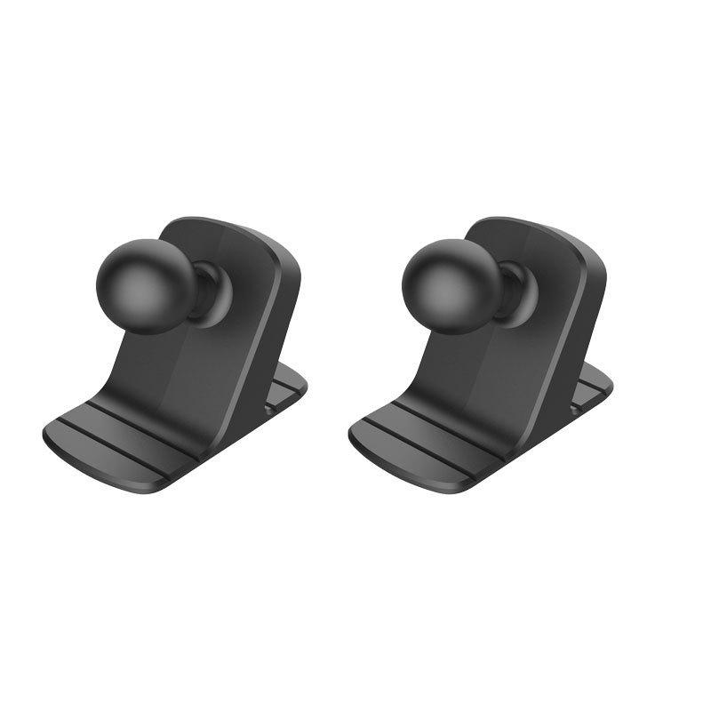 Universal Adhesive Car Phone Holder with Extended Rod and 17mm Ball Head for Curved Surfaces