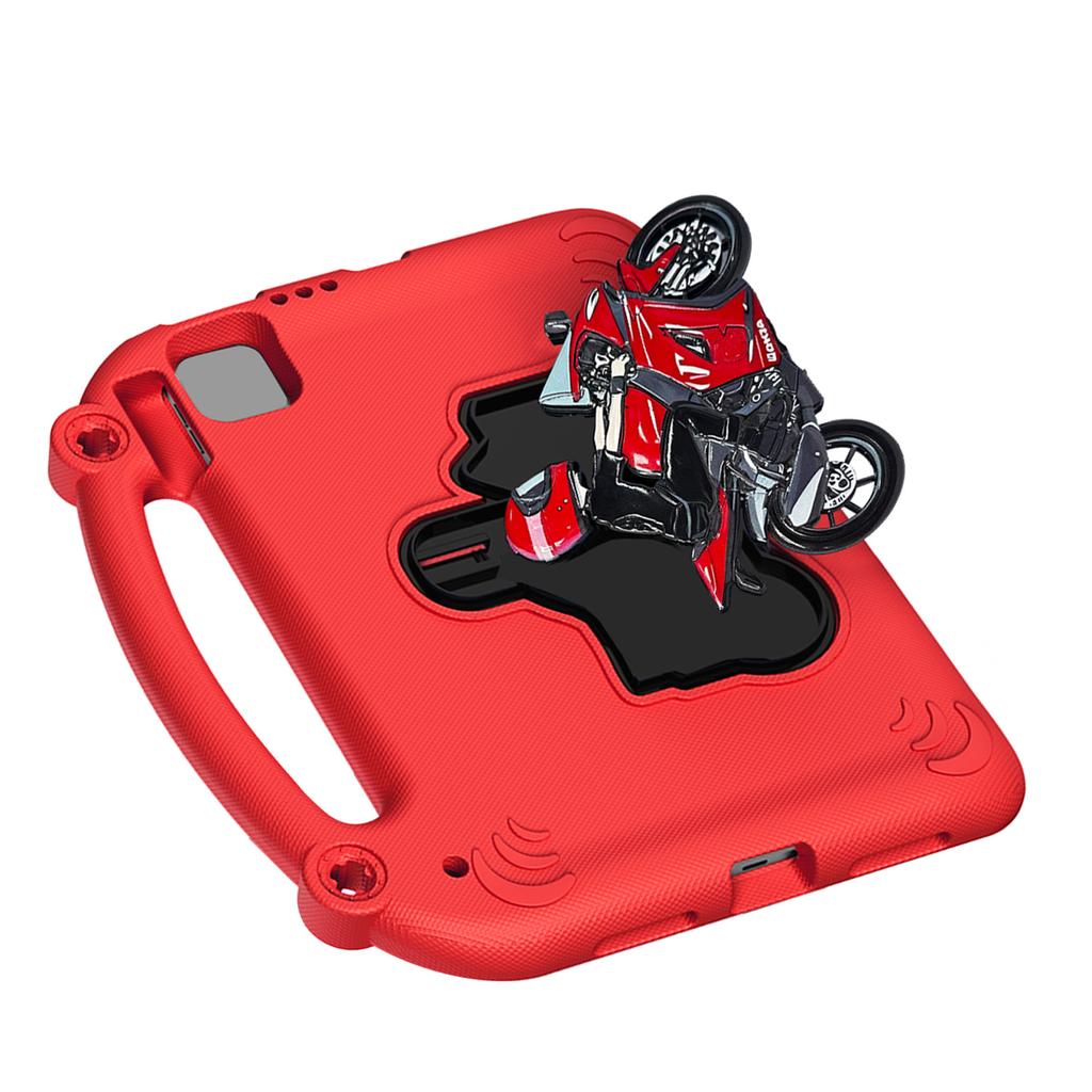 EVA Protective Case with Motorcycle Style Stand Shockproof Tablet Cover with Portable Handle Precise Cutouts Fits for