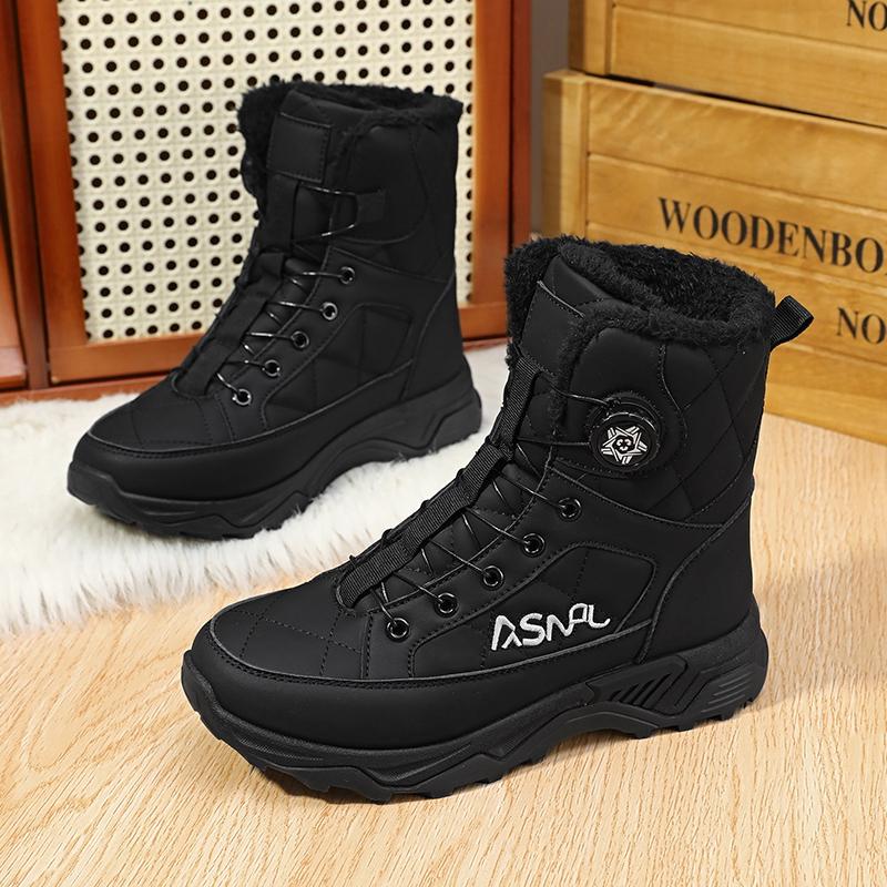 TUINANLE Hochwertige Herren-Schneestiefel Warme Plüsch-Winterschuhe Outdoor-Schneestiefel Damen Rutschfeste Plateau-Schuhe