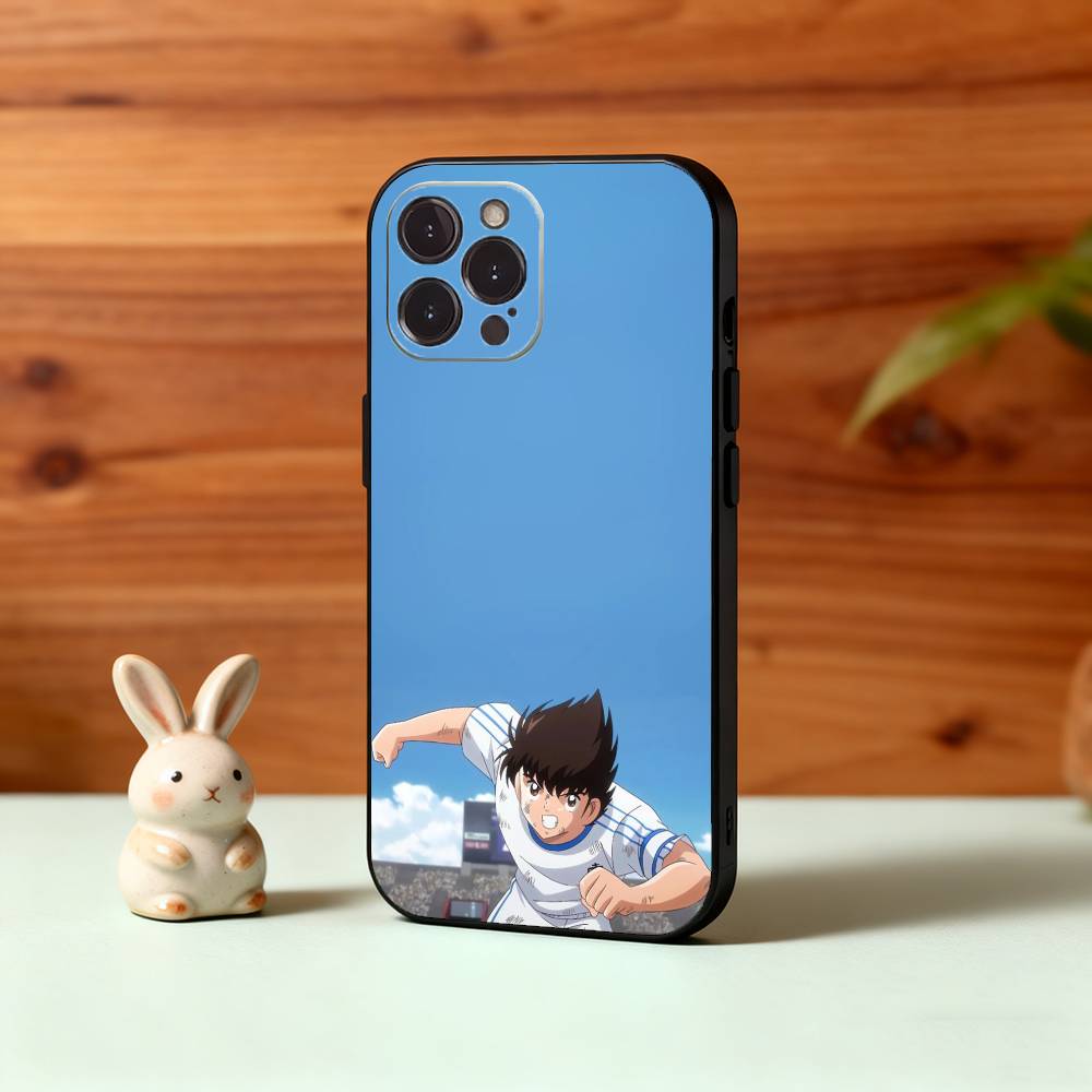 C-Comic C-Captain T-Tsubasas Phone Case For iPhone17,16,15,14,13,12Plus,Pro Max,XS,5G Soft Silicone Black Cover