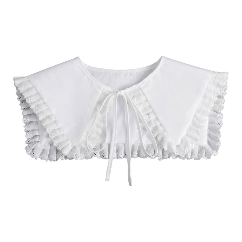 

Women Sequins Quilted Detachable Cape Faux Collar for Evening Dresses and Casual Outfits Elegant Ruffled Lace Shawl Wrap