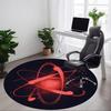 1pc Atom Science Carpet for Office Non Slip, Round Carpet, Soft & Comfortable, Carpet for Office, Lightweight Round Floor Mat