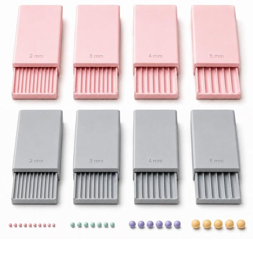 4PCS Smooth Rolling Nail Art Bead Roller 3D Printed Sphere Shaper Roller Polymer Clay Crafts