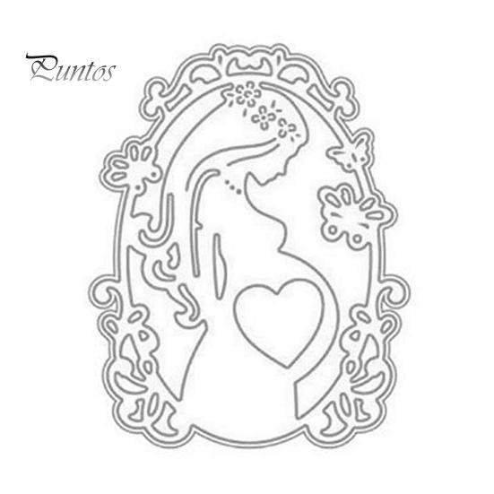 

Беременные женщины резки штампы DIY записки тиснение бумажные карты альбом трафарет плесень серебряный