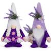 Eye Catching Lavender Gnomes Decors Handcrafts Figures for Spring and Summer