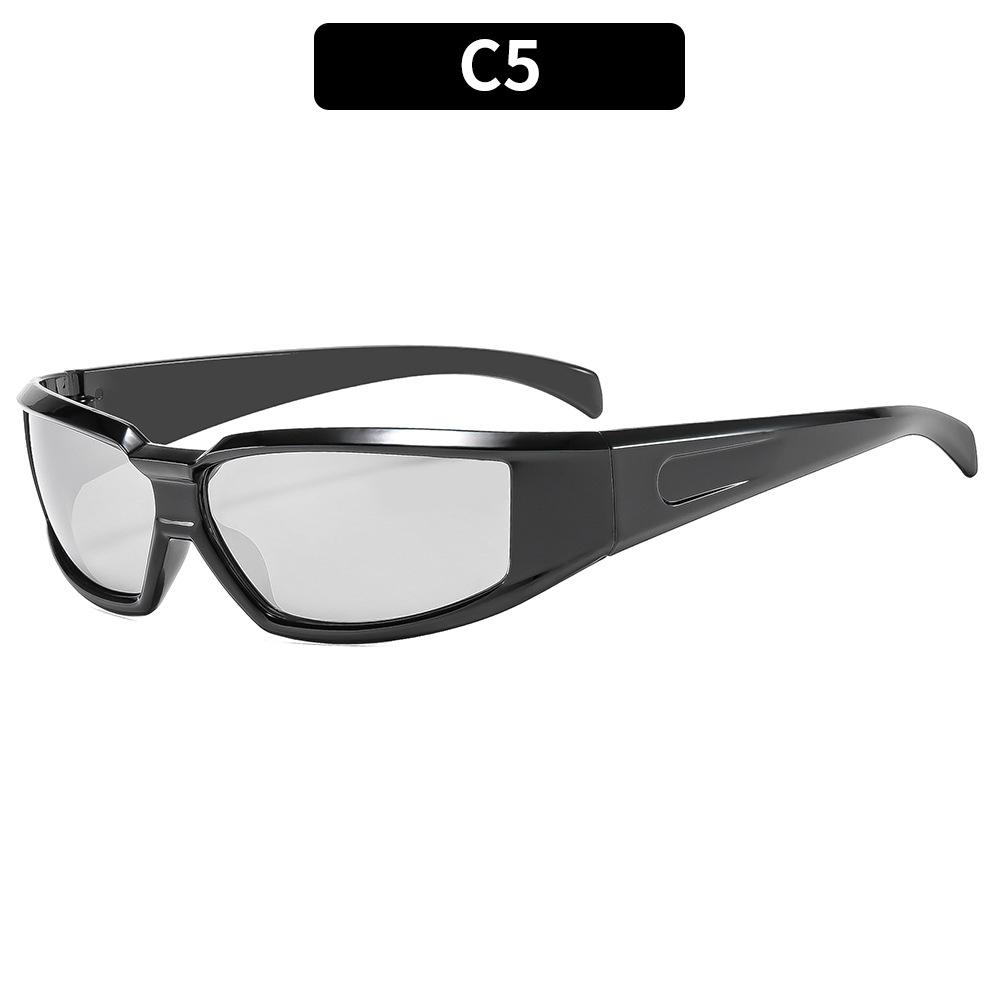 Hip-Hop Square Frame Sunglasses Unisex for Driving Outdoor Travel UV400 Protection Sun Glasses with Durable Fashion Eyewear