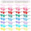 16-160Pcs Wedding Heart Shape Sunglasses Bachelorette Party Favor for Guests Fun Party Sunglasses Rimless Heart Shaped Glasses