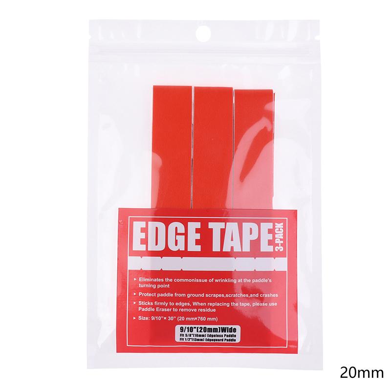 3Pcs Pickleball Racket Edge Sticker Paddle Head Edge Tape Sticker Reduce Impact And Friction Prevention Frame Protective Tape