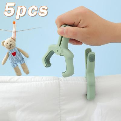 5 pz Grande Telo Mare Pinze di Plastica Forte Antivento Mollette e Stendibiancheria Trapunta Appeso Clip Riutilizzabile antiscivolo Fisso Asciugatura Molletta
