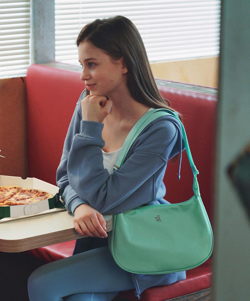 Trm Trm Recycled Big Slime Nylon Hobo Bag E.Mint