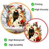 Christmas Window Clings Cat Static Cling Decal, Waterproof PVC Festive Sticker, Reusable Glass Stickers Easy Apply Decorative for Home Living