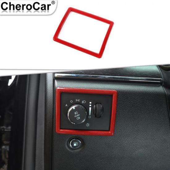 Interior Headlight Lamp Switch Trim Cover Frame For Jeep Grand Cherokee 11-20