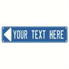 Custom 40x10cm 2D Aluminum Sign – Durable Metal Wall Art for Home, Garden, Business, & Holidays