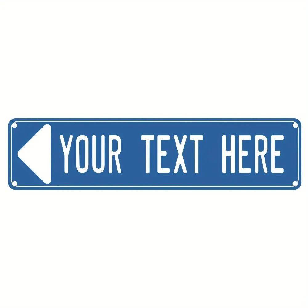 Custom 40x10cm 2D Aluminum Sign – Durable Metal Wall Art for Home, Garden, Business, & Holidays
