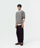 BLANKROOM Fisherman Stripe Knit_Melange Navy