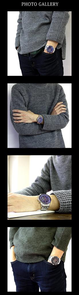 Radweather Tritium Chronograph 100m Water Watch Men's Swiss-Made Watch, Resistant, Pilot's (Blue)