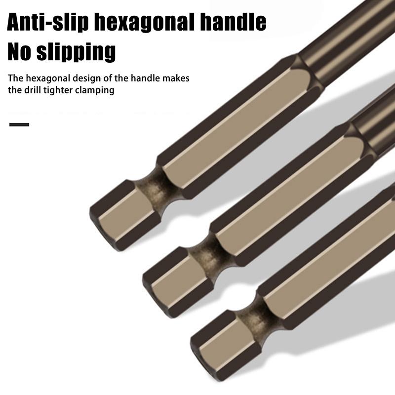 3-12Mm Cross Hex Tile Drill Bits Set For Glass Ceramic Concrete Hole Opener Brick Hard Alloy Triangle Bit Tool Kit Metal Drill