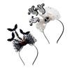Gothic Bat Devil Hairband Soft Elastic Headwear Hair Hoop For Costume Event Themed Gatherings
