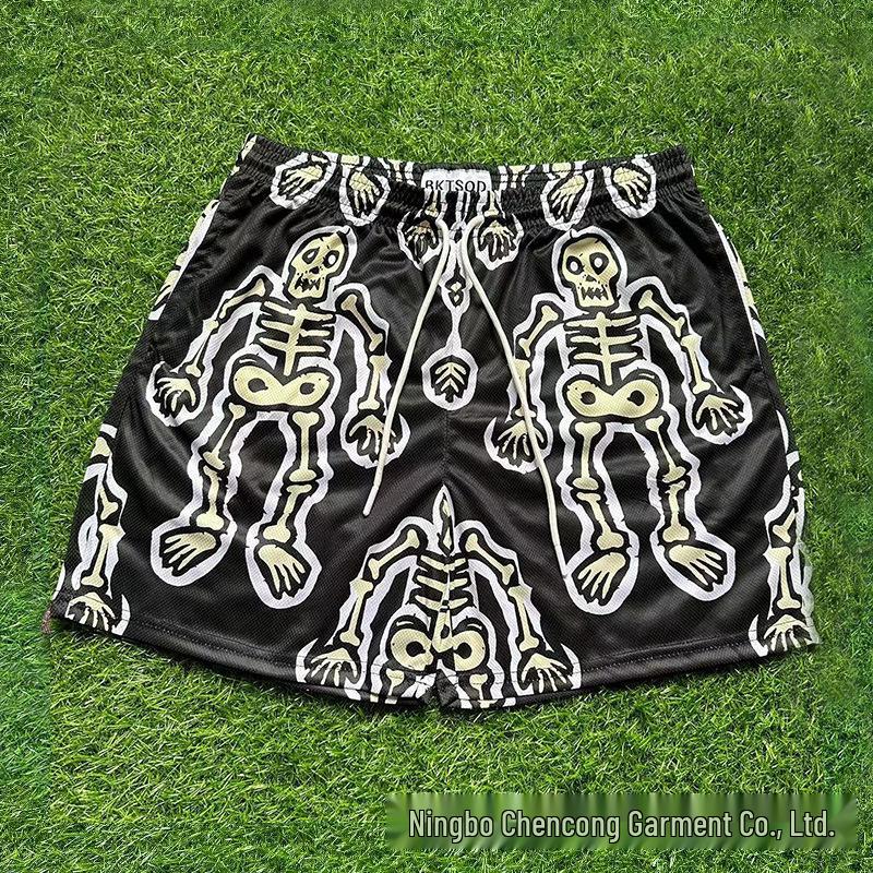 BKTSQD Unisex Quick-Dry Mesh Sports Shorts for Running, Basketball, and Swimming