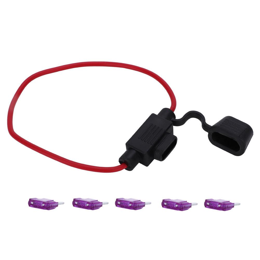 

Маленький размер 5 шт. встроенный держатель предохранителя 5 шт. плоский предохранитель ATCATO для автомобиля лодки дома на колесах (Предохранитель-лепесток 3А)