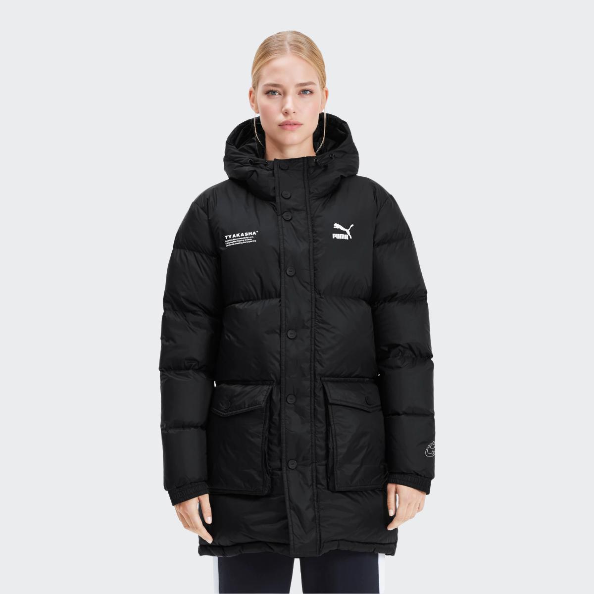 Puma Ветрозащитная куртка-пуховик средней длины с капюшоном — фото 3