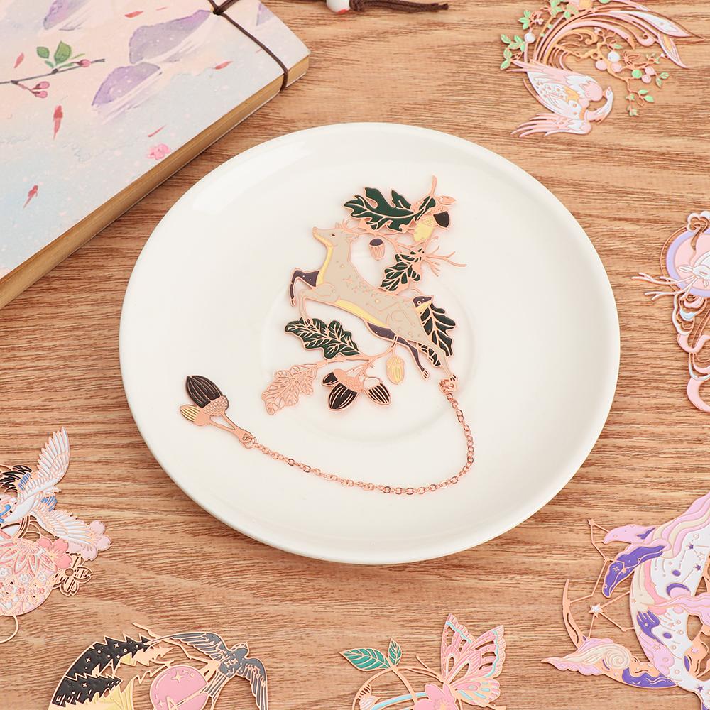 Hot Chinese Style Metal Bookmark Tassel Pendant Retro Book Clip Pagination Mark School Office Supplies Stationery Student Gift