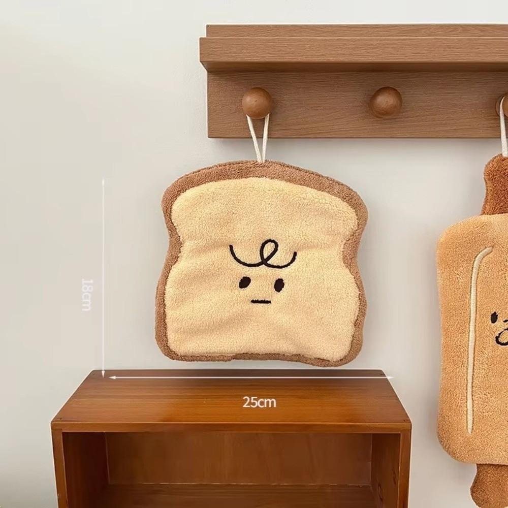 New Cartoon Hand Towel Absorb Water Coral Velvet Kitchen Handkerchief Hanging Thickened Bathroom Kerchief Kitchen