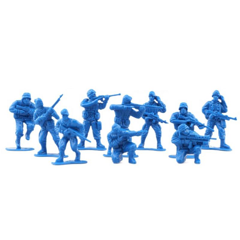 2436100pcs Soldiers Model 5cm Plastic Doll Accessories Mini Sculpture Army Men Action Figures Military Enthusiast Gifts TMZ