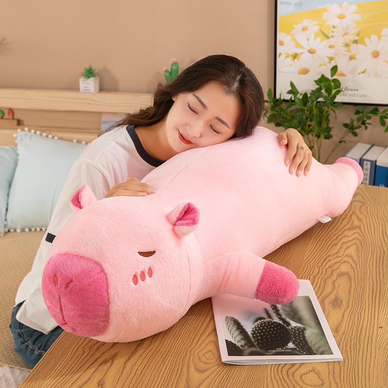 Capibara Long Stripe Pillow Girls Pregnant Women Large Pillow Capybara Cushion Long Side Sleeping Leg Pillow