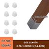 8/16Pcs Anti-slip Chair Leg Caps Silicone Table Cover Feet Pads Floor Protectors Furniture Accessories