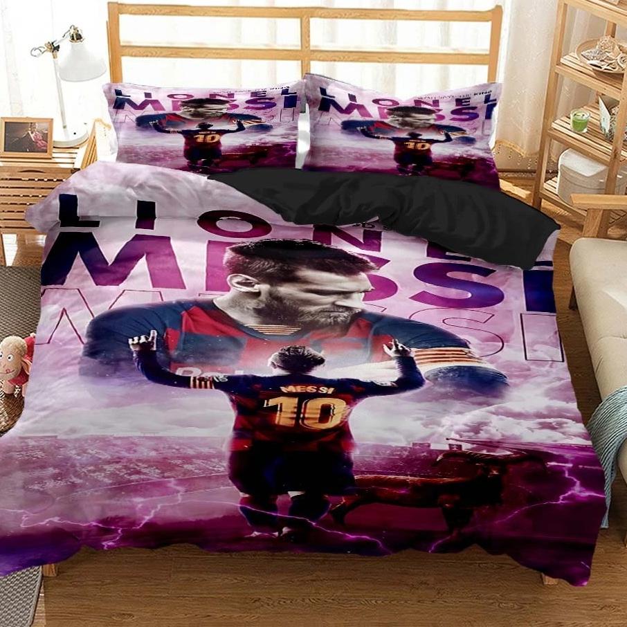 Lionel Messi Bedding set Football Star Duvet Cover Set Bedding Set King Queen Double Twin Size Comforter Cover Set For Decor