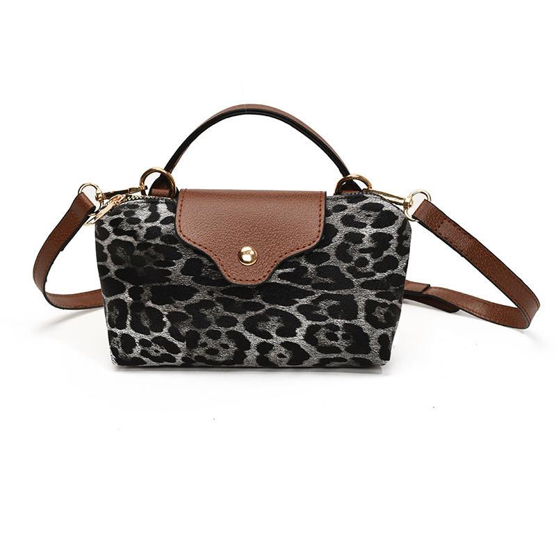 

Fashionable Street Style Leopard Print Small Square Shoulder Bag Perfect For Everyday Use
