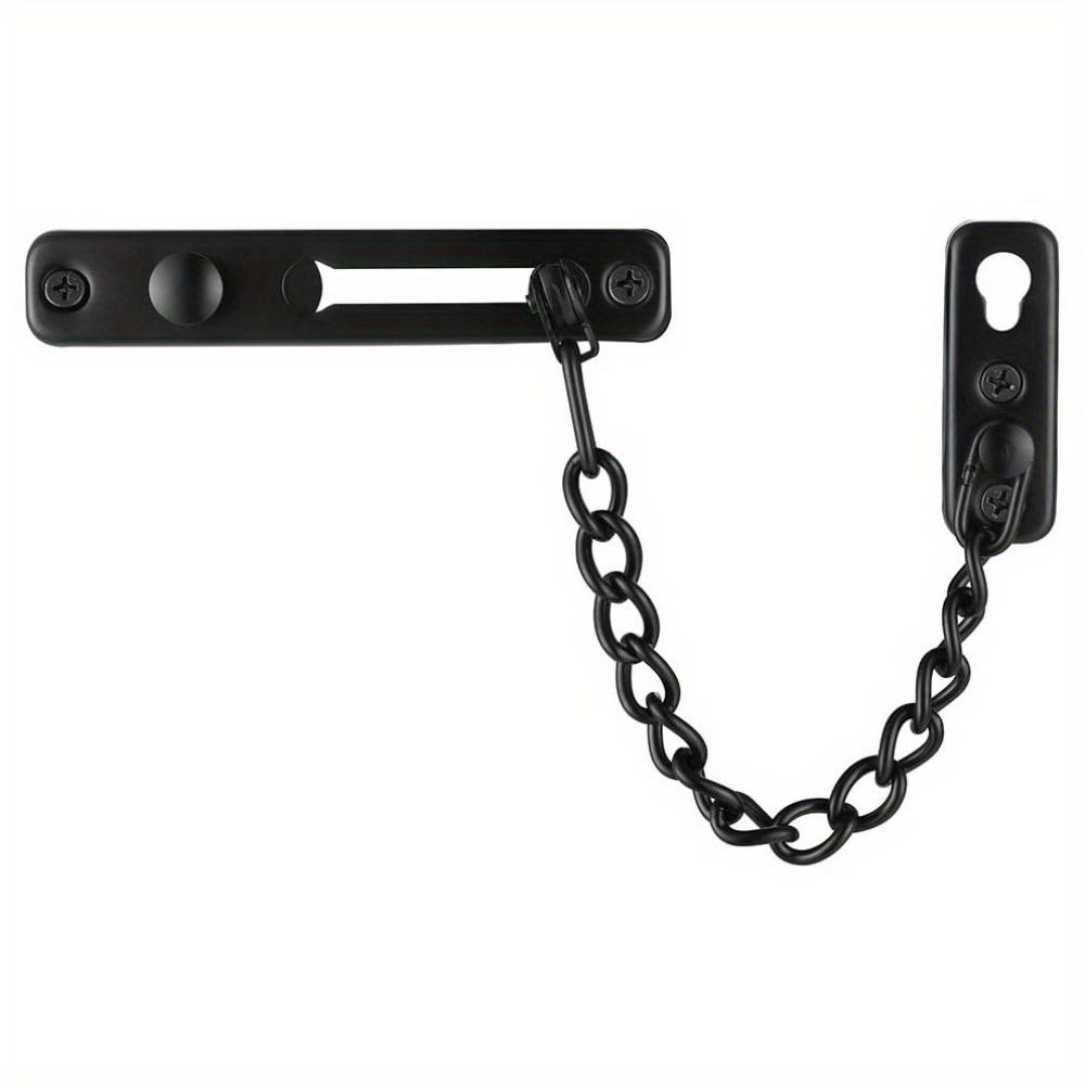 

1 шт. Дверная цепочка Замок-ограничитель двери с пружиной Противоугонный Нажимной замок Без ключа Дверной замок Добавьте дополнительную безопасность с пружинным противоугонным нажимным замком Дверь 1pc black