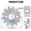 420 Chain Sprocket 13T Front Sprocket 17Mm Compatible With 50Cc 70Cc 90Cc 110Cc 125Cc 140Cc15Cc 160Cc Lifan Loncin Dirt Bike, ATVs, Go Kart Sprocket