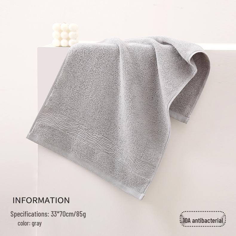 Antibacterial Anti-mite Pure Cotton Super Soft Absorbent Face Towel for Adults and Students 70*33 cm