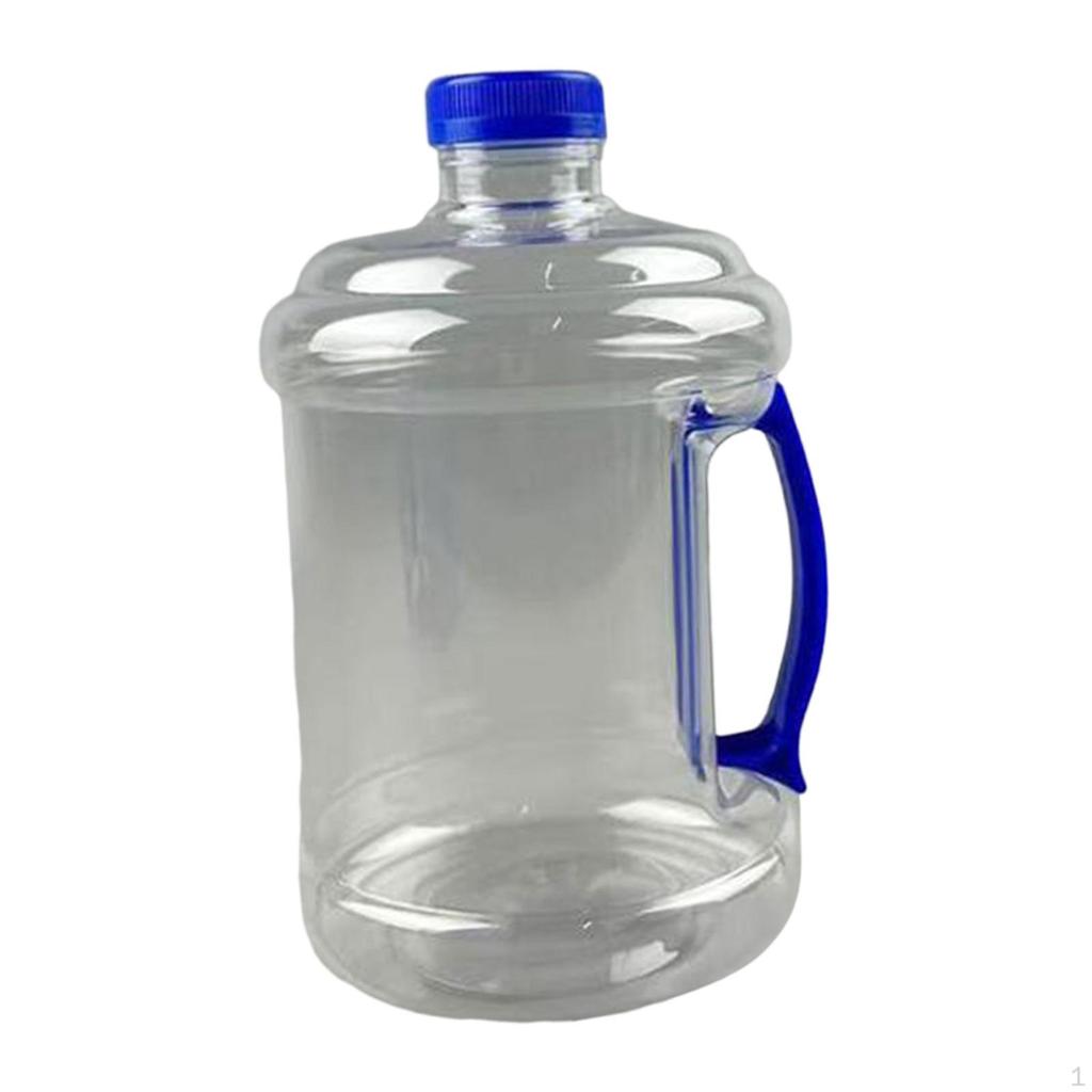 Reusable Water Bottle Jug 1.5L Easy Grip Carry Empty Versatile with Screw Cap Bucket for