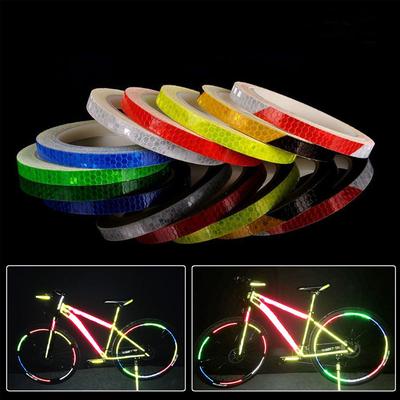 1cm*8m Reflective Stickers Bicycle Bike Car Motorcycle Night Riding Safety Tape