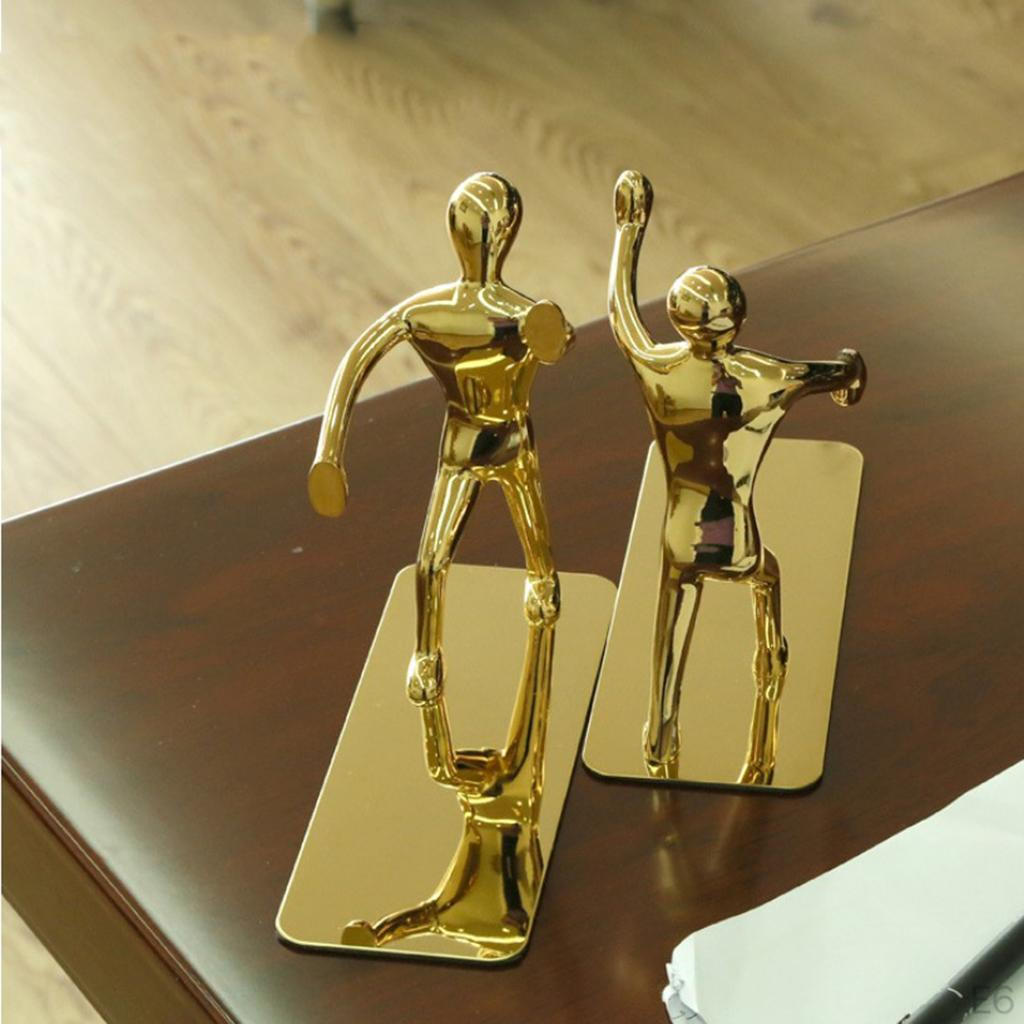 1 Pair Heavy Duty Non-skid Bookend Book Ends Decorative Stands, Great for Birthday Gifts