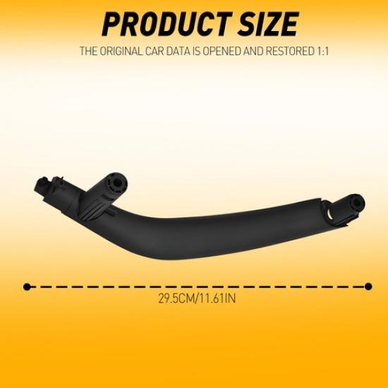 Black X5 Fit BMW X6 F16 F85 F15 Inner Right Door Panel Handle Pull Trim Cover