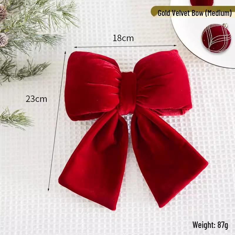 Festive Wine Red Velvet Pendant for New Year & Spring Festival Decorations