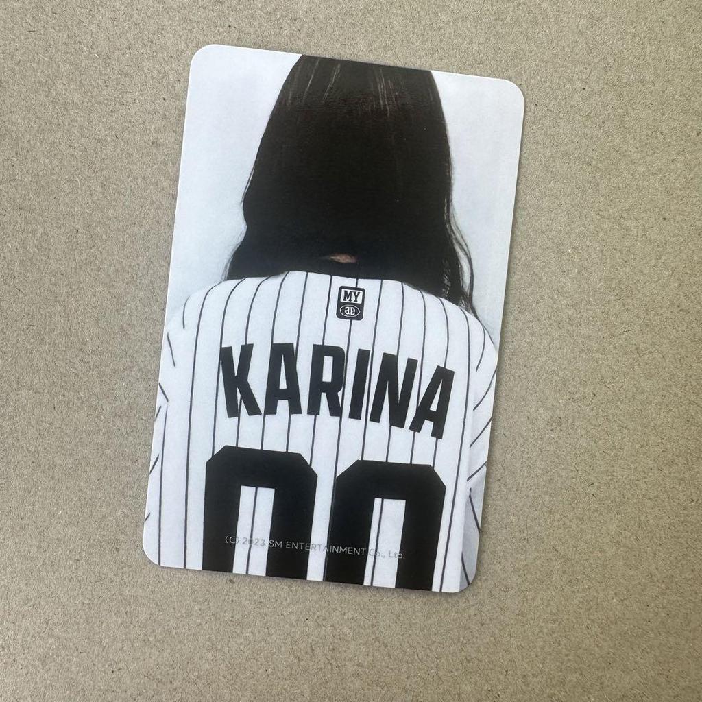 [USED] aespa MD Better Things Baseball Uniform Trading Card Karina